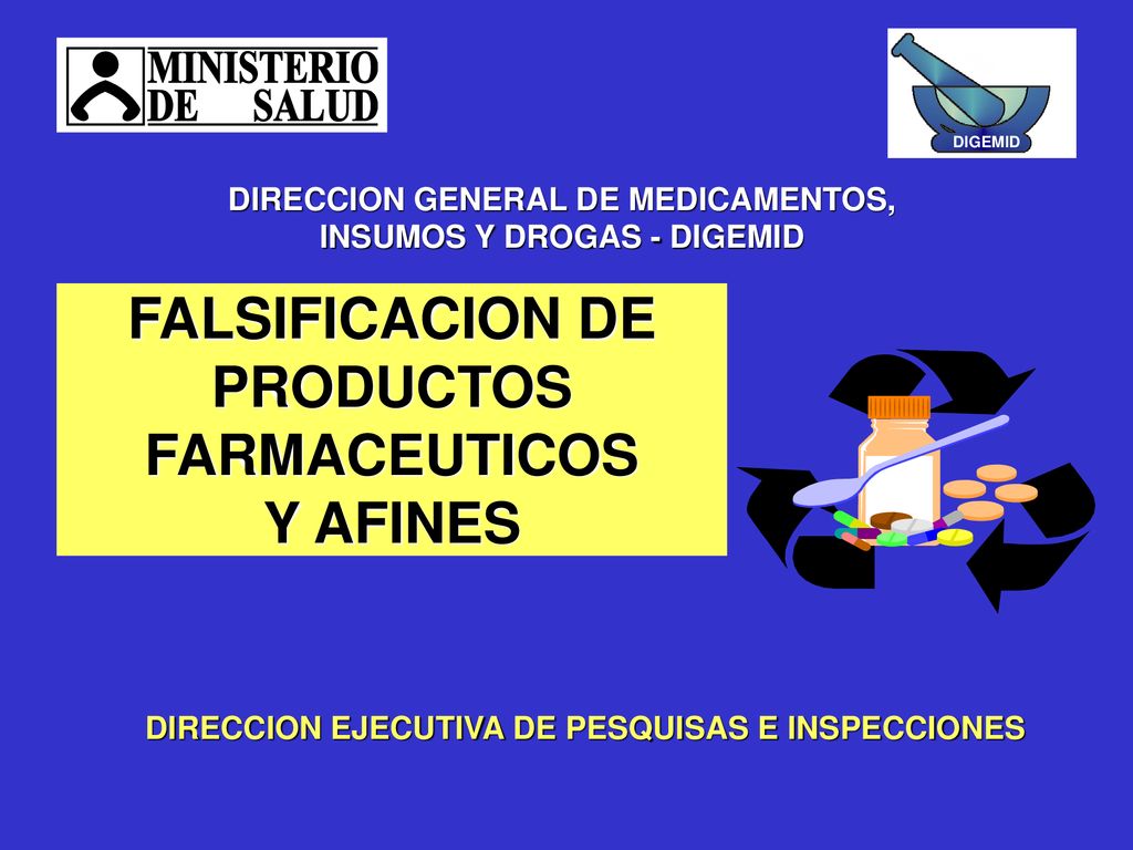 FALSIFICACION DE PRODUCTOS FARMACEUTICOS Y AFINES
