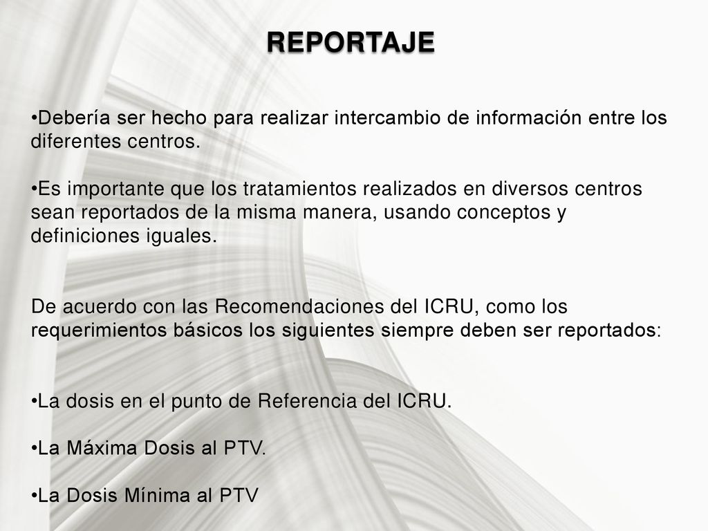 REPORTAJE Debería ser hecho para realizar intercambio de información entre los diferentes centros.