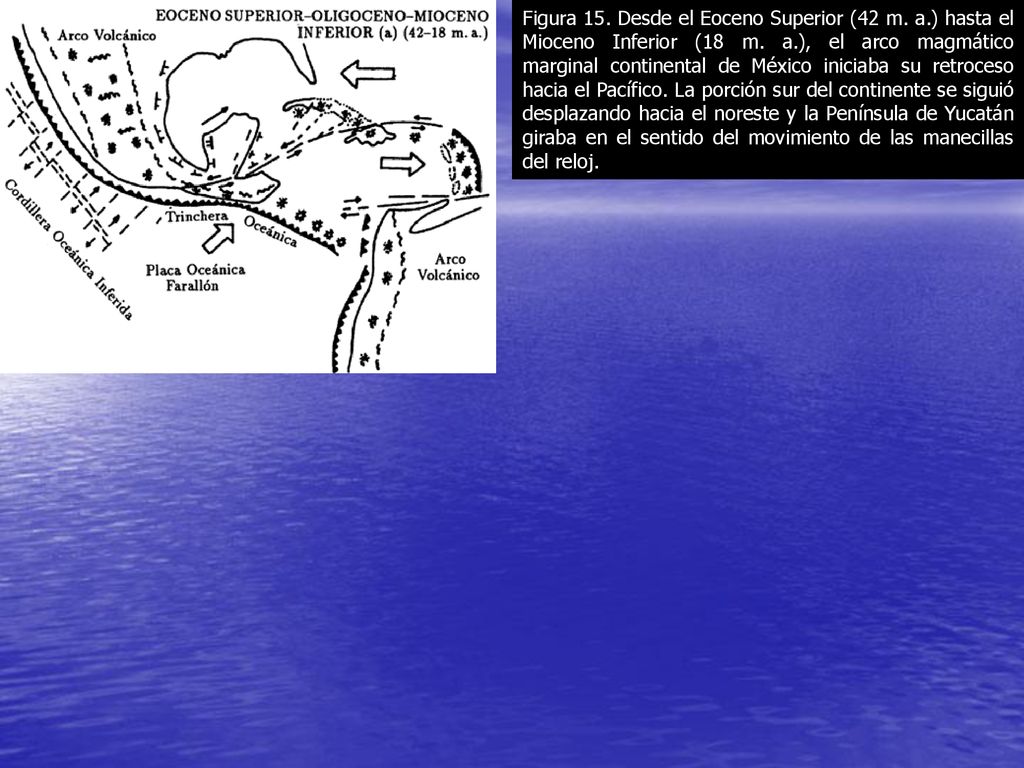 Figura 15. Desde el Eoceno Superior (42 m. a