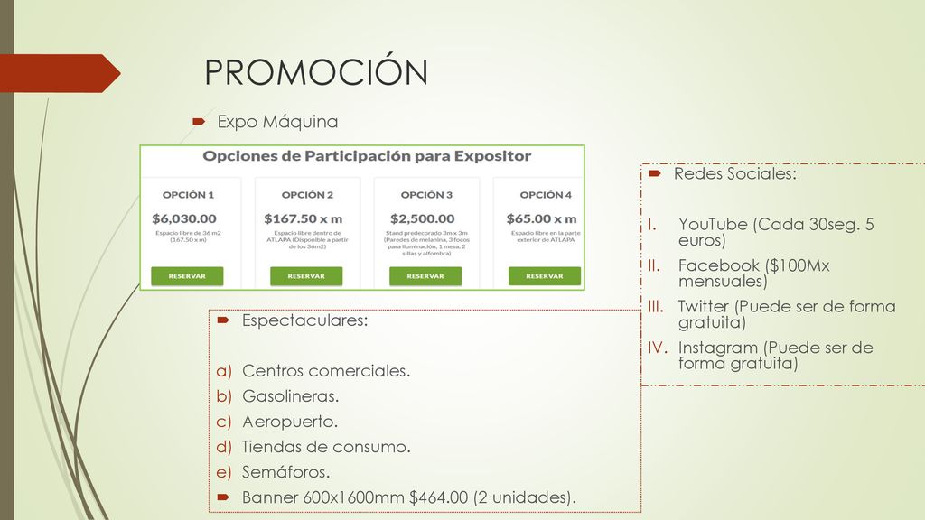 PROMOCIÓN Expo Máquina Redes Sociales: YouTube (Cada 30seg. 5 euros)