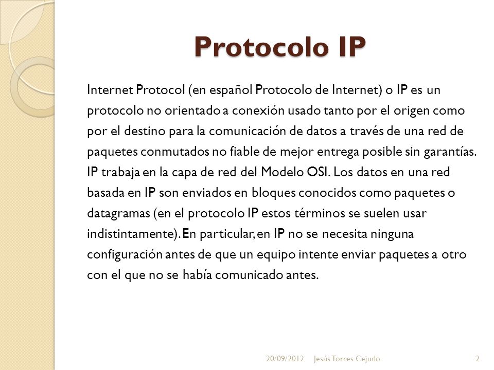 Protocolo IP