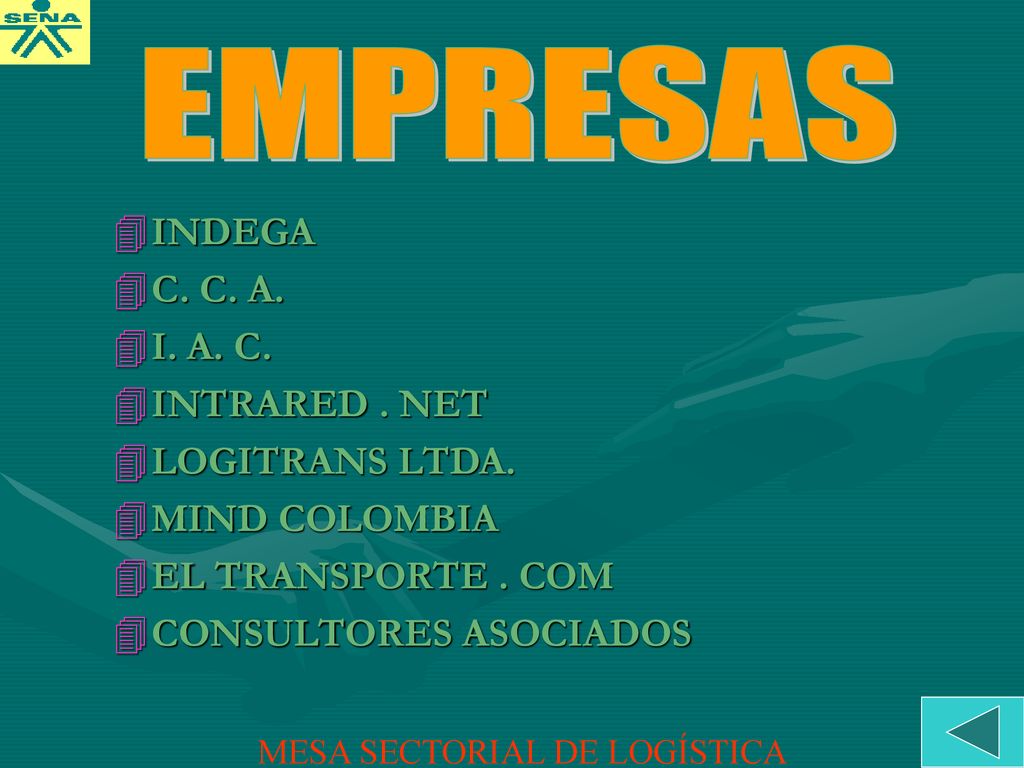 EMPRESAS INDEGA C. C. A. I. A. C. INTRARED . NET LOGITRANS LTDA.