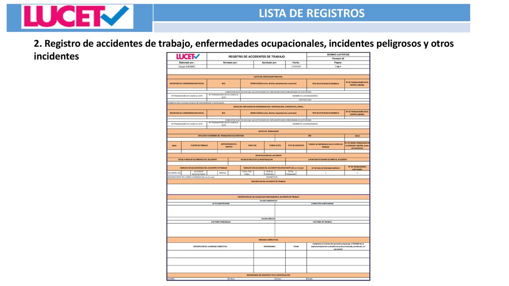 LISTA DE REGISTROS 2.