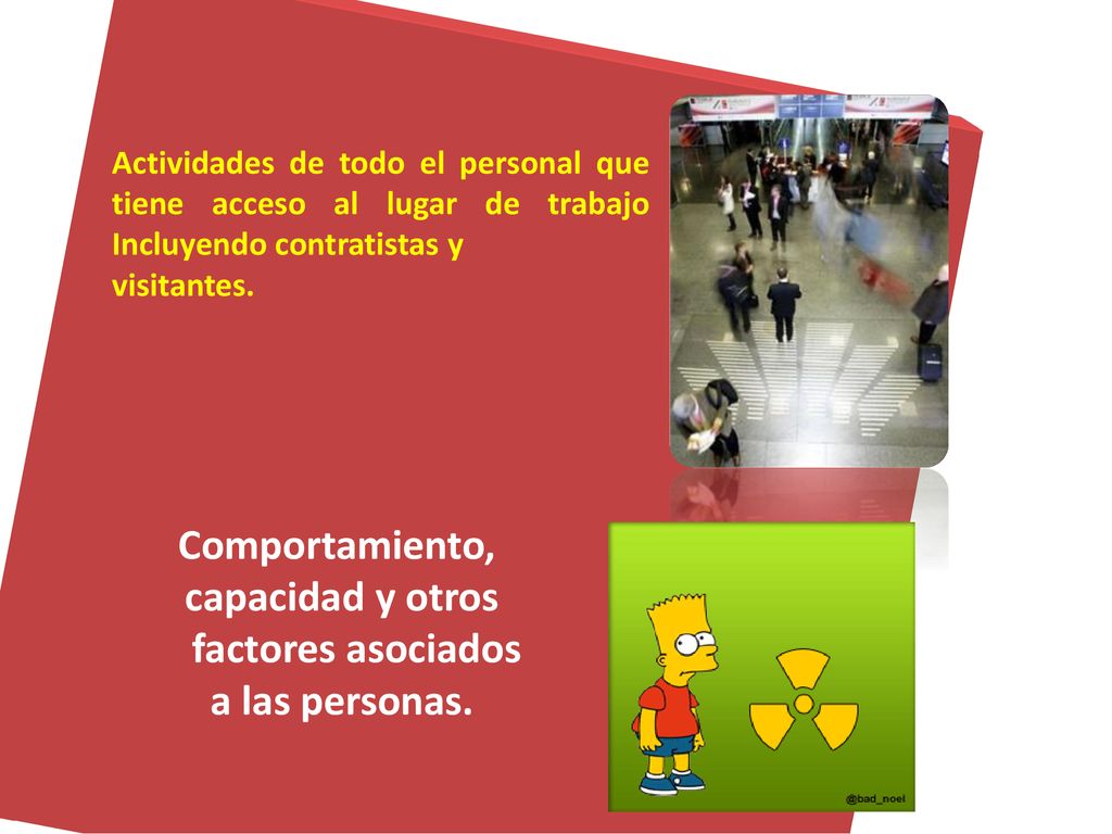 Comportamiento, capacidad y otros factores asociados a las personas.