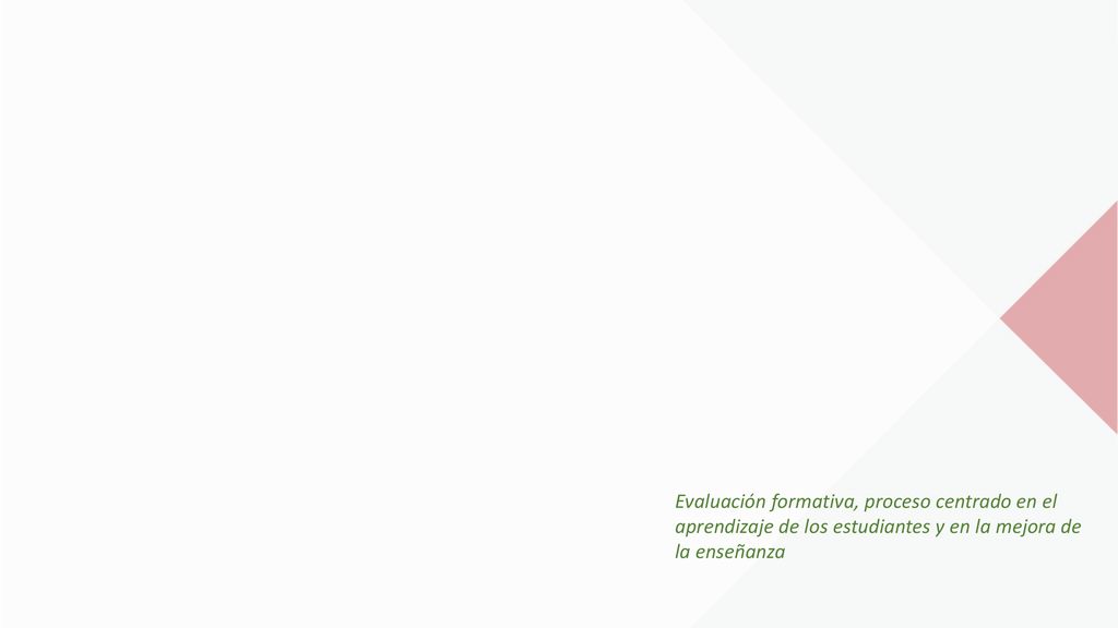 Evaluación formativa, proceso centrado en el aprendizaje de los estudiantes y en la mejora de la enseñanza