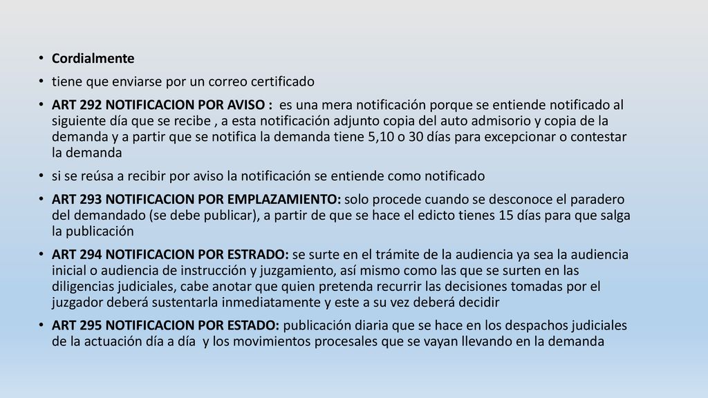 Cordialmente tiene que enviarse por un correo certificado.