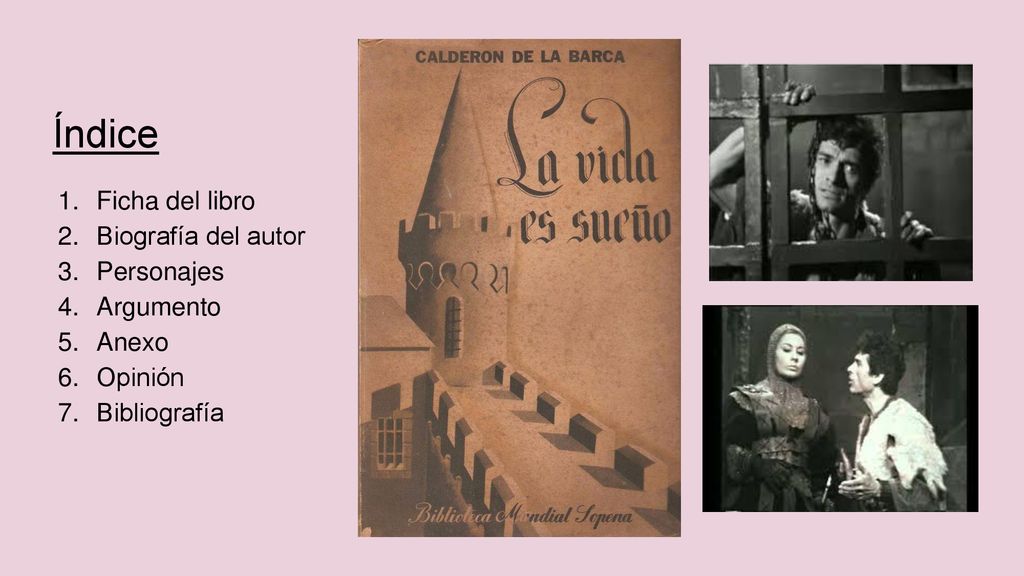 Índice Ficha del libro Biografía del autor Personajes Argumento Anexo