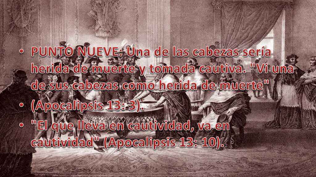 El que lleva en cautividad, va en cautividad (Apocalipsis 13: 10).