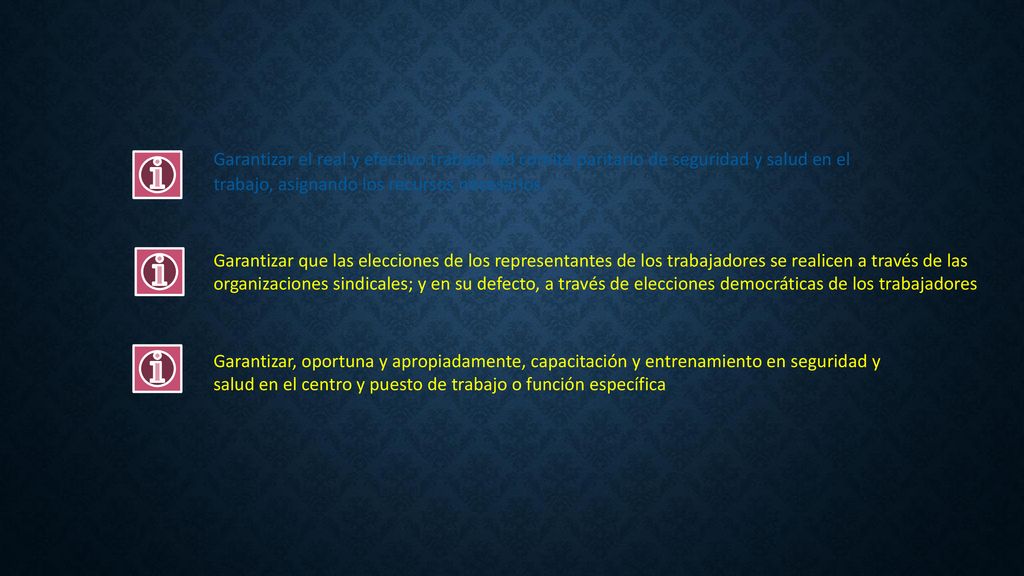 Garantizar el real y efectivo trabajo del comité paritario de seguridad y salud en el trabajo, asignando los recursos necesarios.