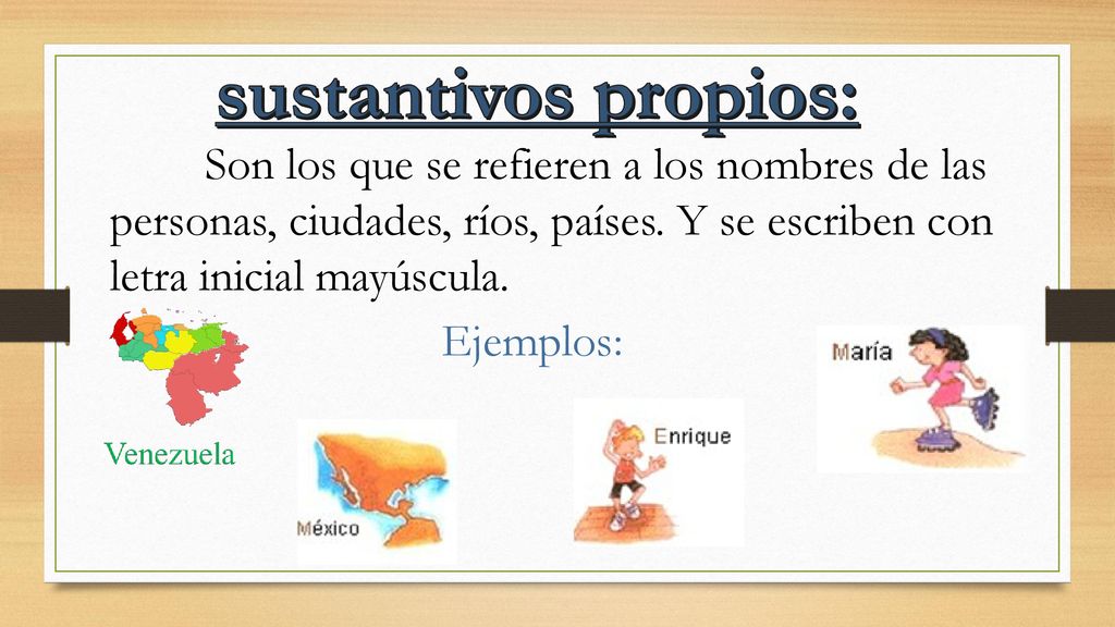 El Sustantivo Comun Y Propio Ppt Descargar