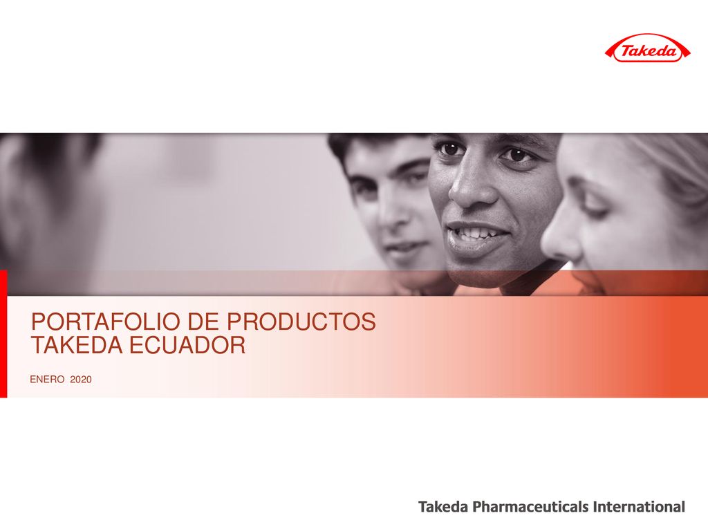 PORTAFOLIO DE PRODUCTOS TAKEDA ECUADOR