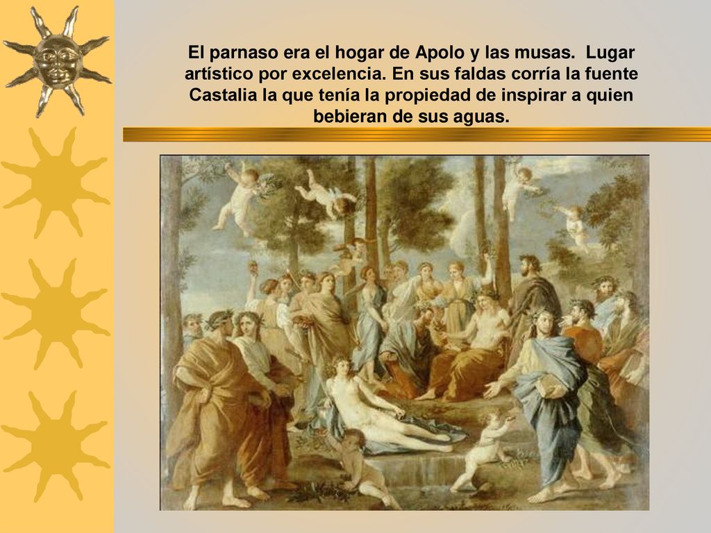El parnaso era el hogar de Apolo y las musas