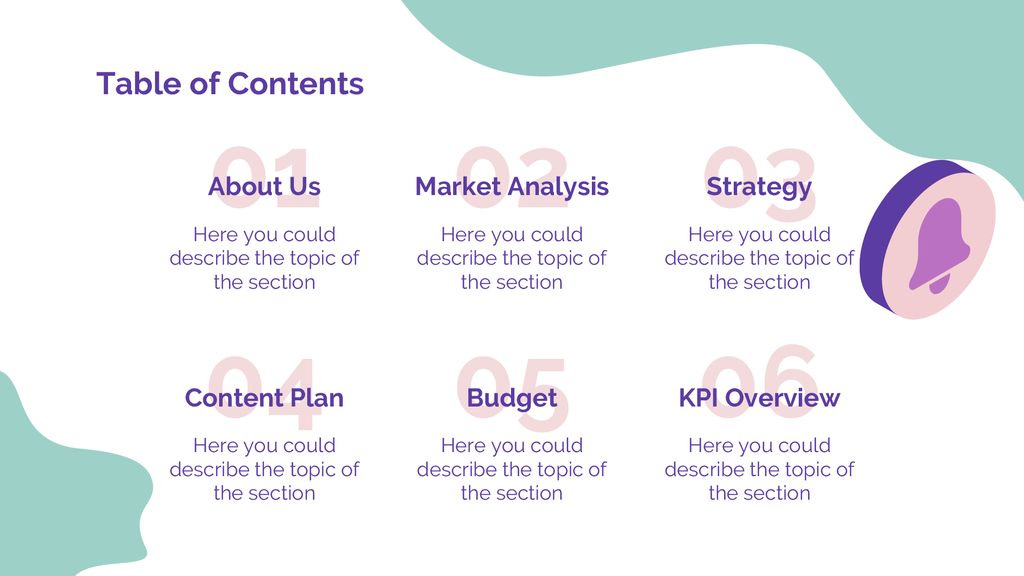 Table of Contents About Us Market Analysis Strategy