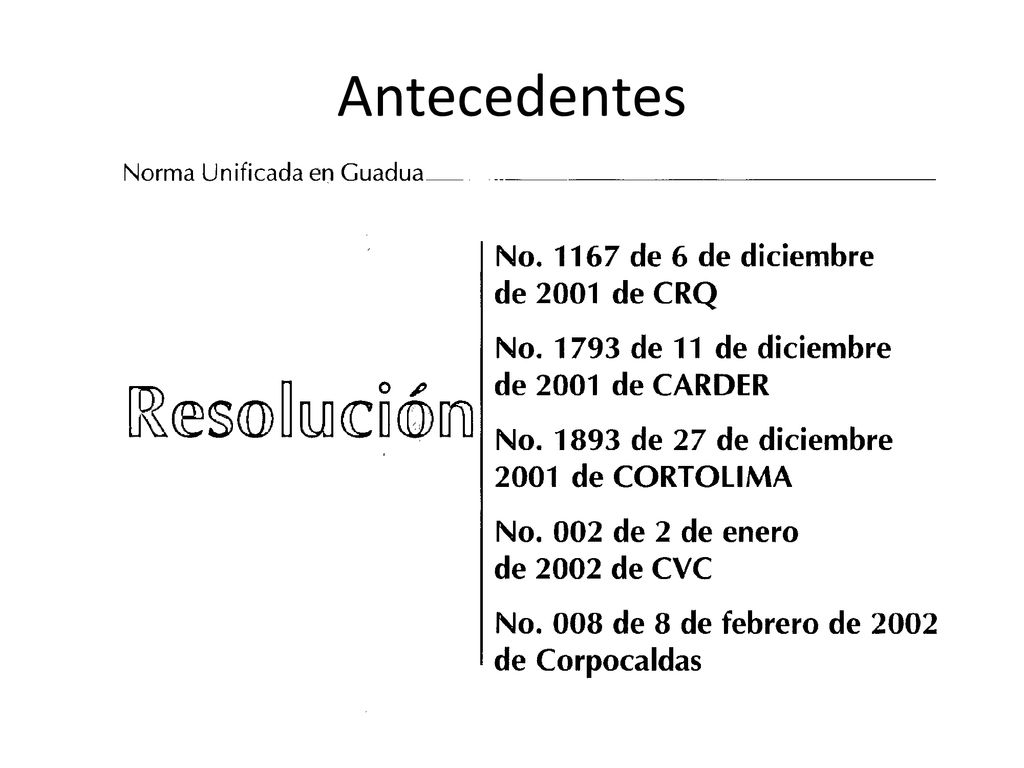 Antecedentes Expedición de permisos de aprovechamiento persistente con metodologías dispares por las A.A.