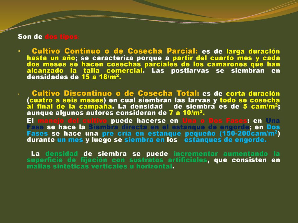 Existen dos tipos: Son de dos tipos: