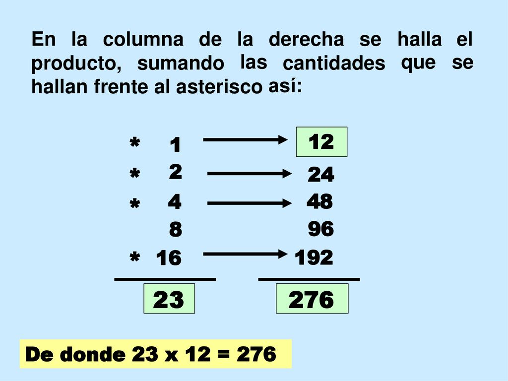 * * En la columna de la las derecha se halla que el se