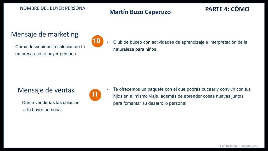 Mensaje de marketing Mensaje de ventas PARTE 4: CÓMO