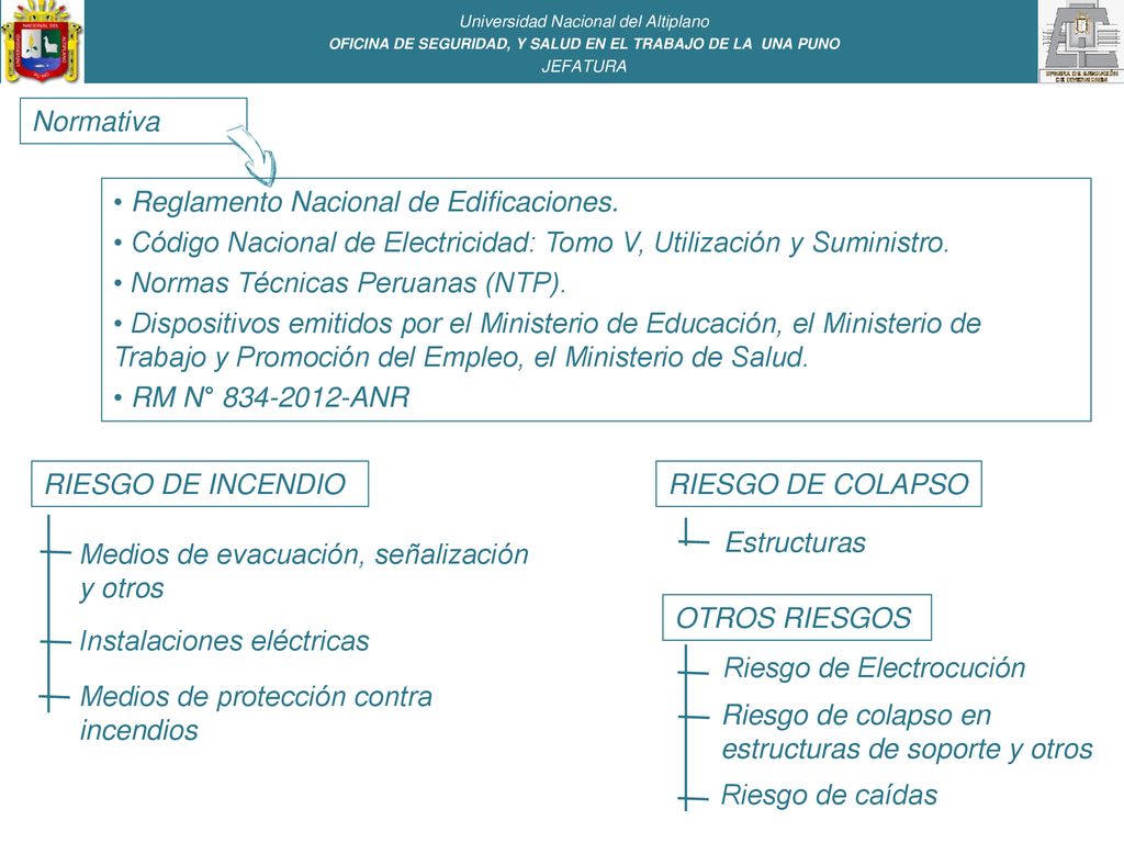 OFICINA DE SEGURIDAD, Y SALUD EN EL TRABAJO DE LA UNA PUNO