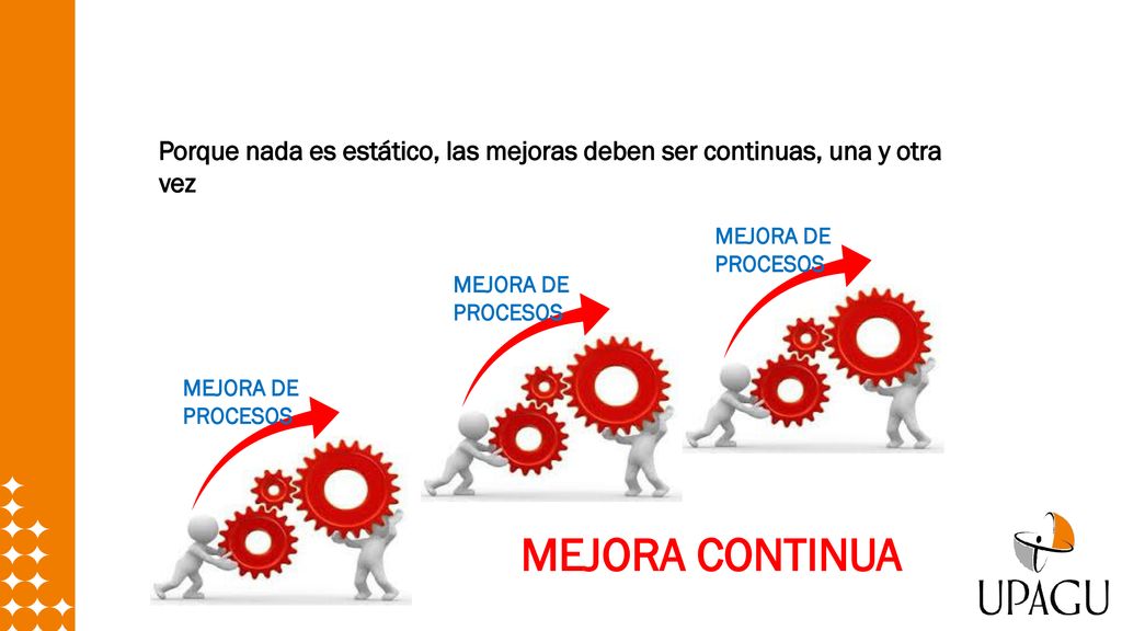 Porque nada es estático, las mejoras deben ser continuas, una y otra vez