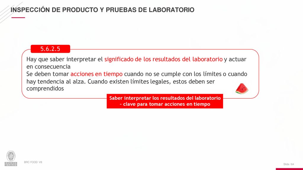 INSPECCIÓN DE PRODUCTO Y PRUEBAS DE LABORATORIO