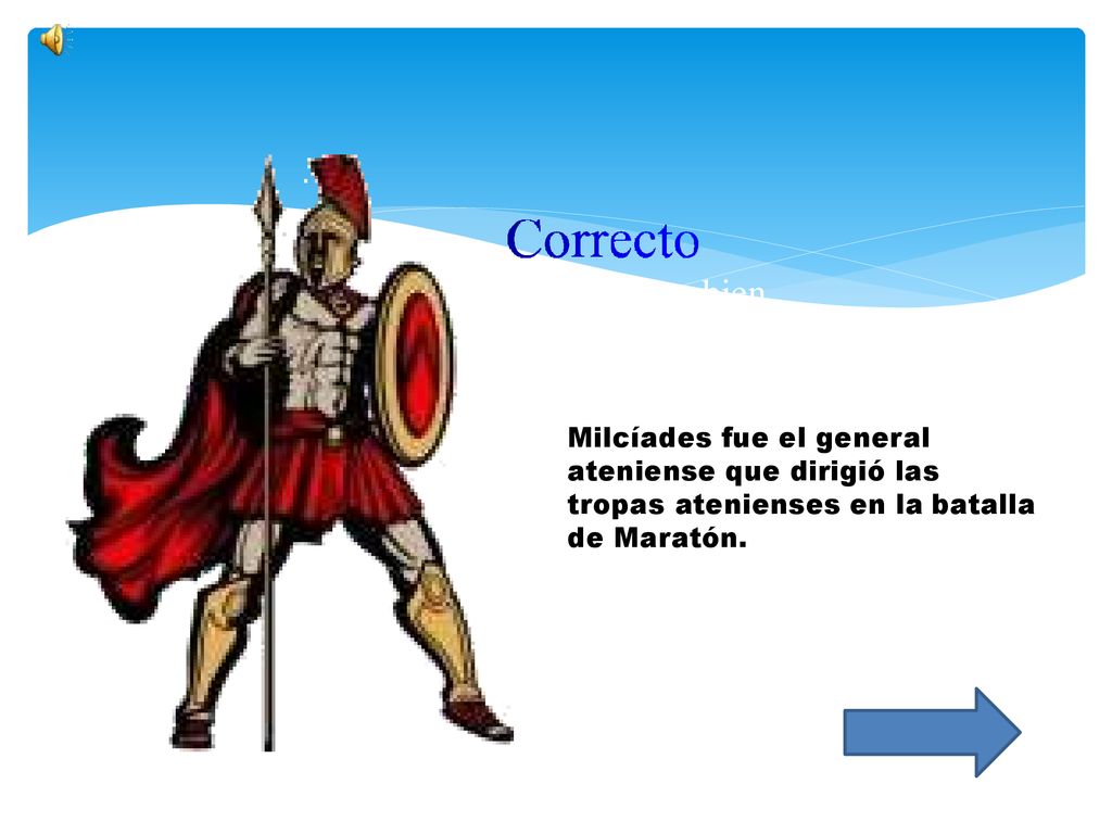 Soquete, vas bien Milcíades fue el general ateniense que dirigió las tropas atenienses en la batalla de Maratón.