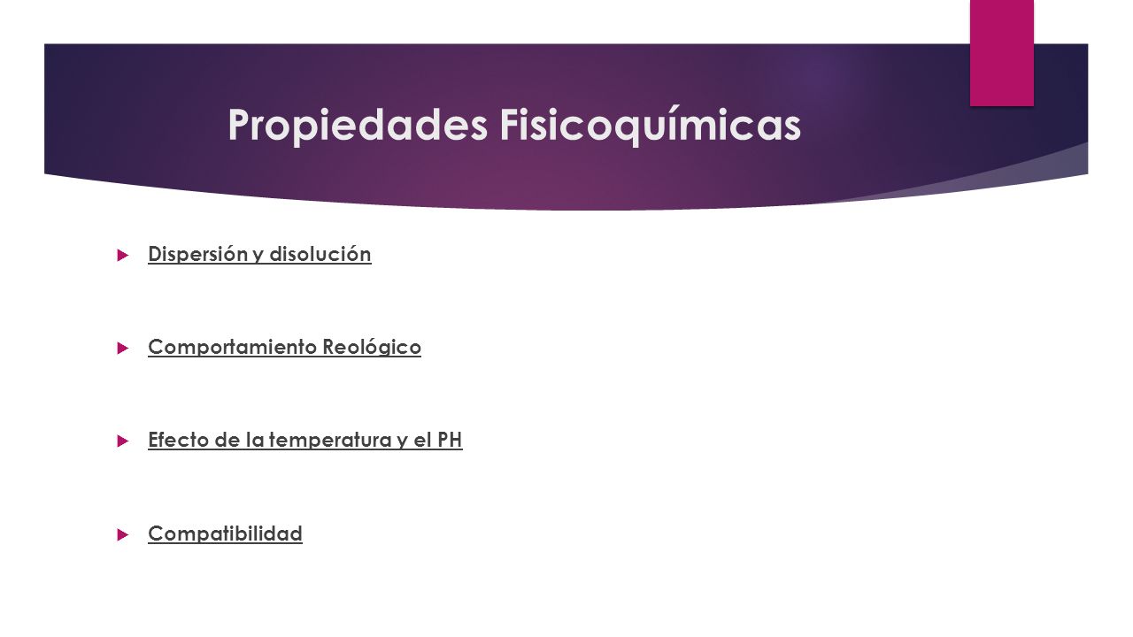 Propiedades Fisicoquímicas