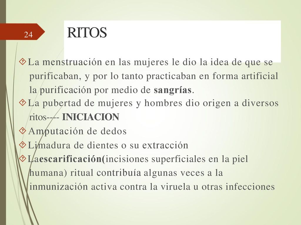 La pubertad de mujeres y hombres dio origen a diversos