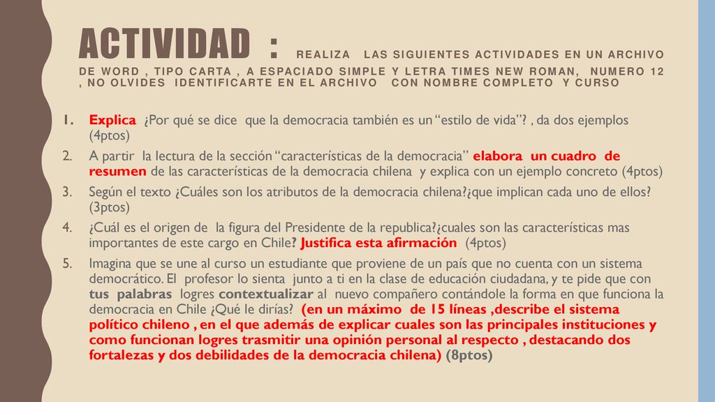 Actividad : realiza las siguientes actividades en un archivo de Word , tipo carta , a espaciado simple y letra Times new roman, numero 12 , no olvides identificarte en el archivo con nombre completo y curso