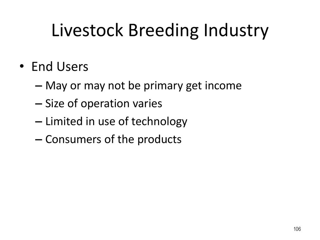 Livestock Breeding Industry