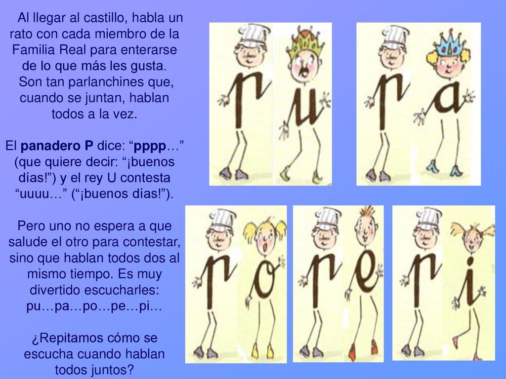 Al llegar al castillo, habla un rato con cada miembro de la Familia Real para enterarse de lo que más les gusta.