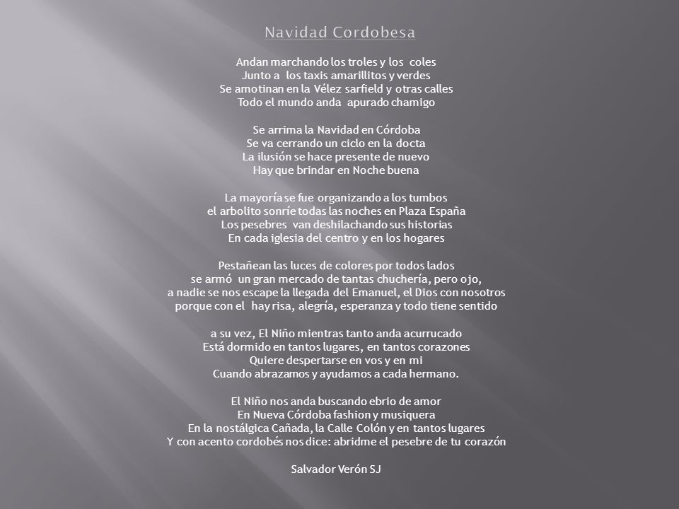 Navidad Cordobesa Andan marchando los troles y los coles