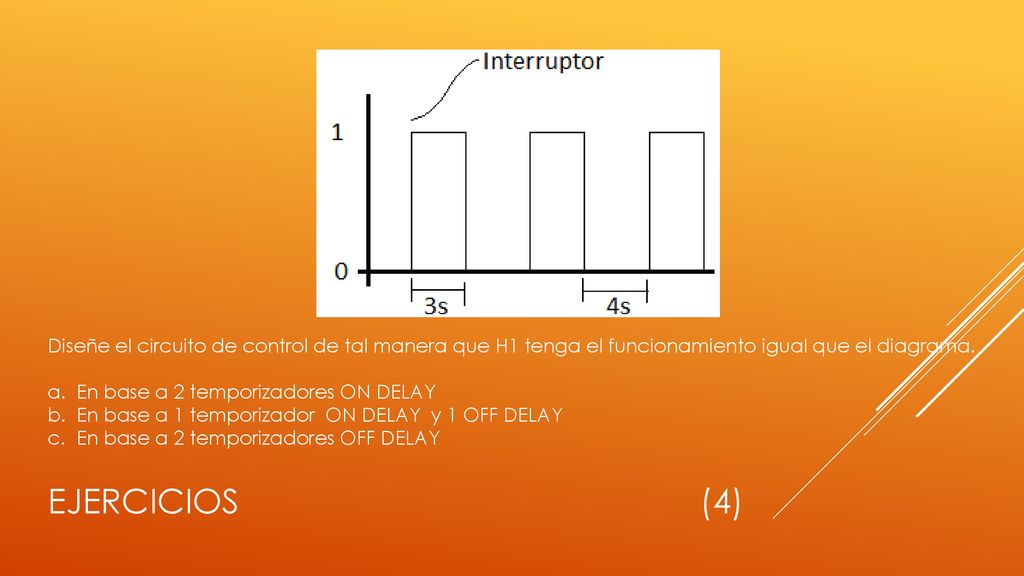 Diseñe el circuito de control de tal manera que H1 tenga el funcionamiento igual que el diagrama.
