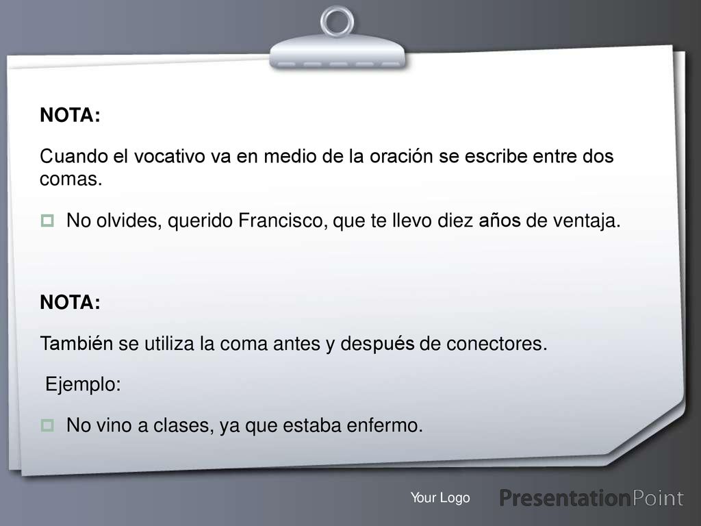 Cuando el vocativo va en medio de la oración se escribe entre dos