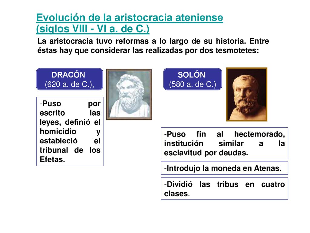 Evolución de la aristocracia ateniense (siglos VIII - VI a. de C.)