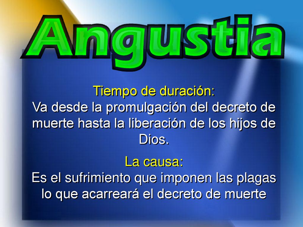 Tiempo de duración: Va desde la promulgación del decreto de muerte hasta la liberación de los hijos de Dios.
