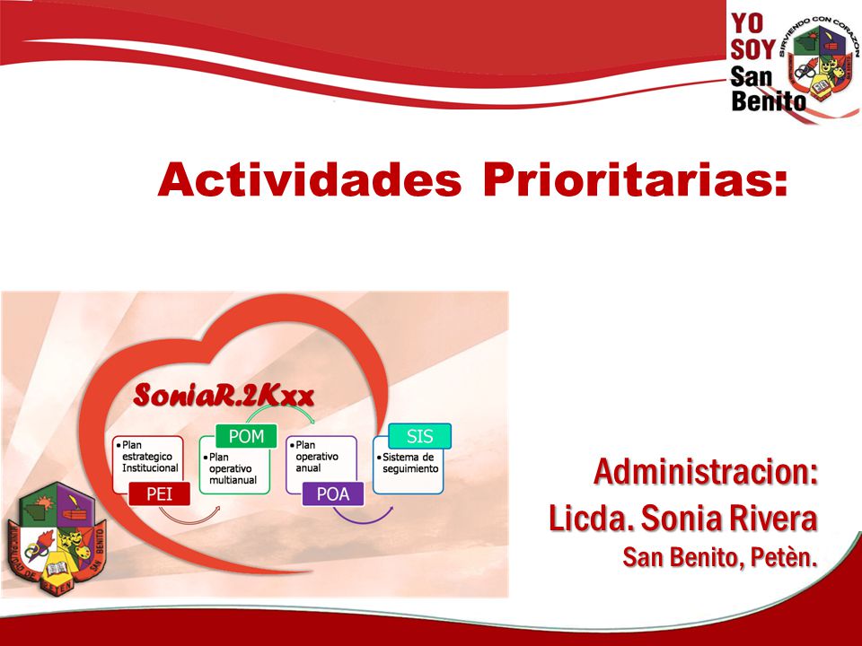 Actividades Prioritarias: