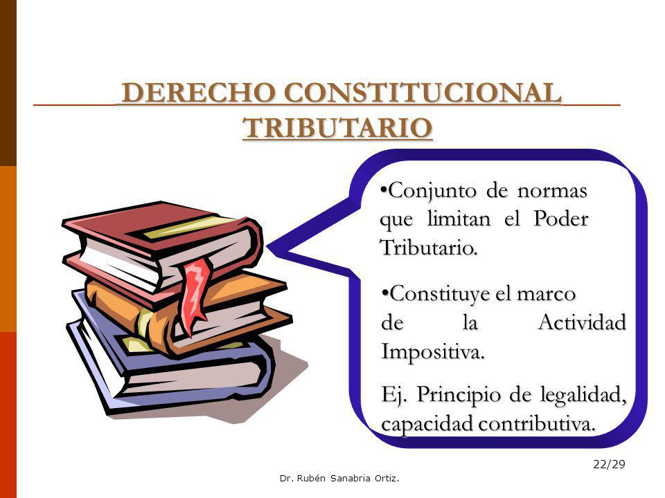 DERECHO CONSTITUCIONAL TRIBUTARIO