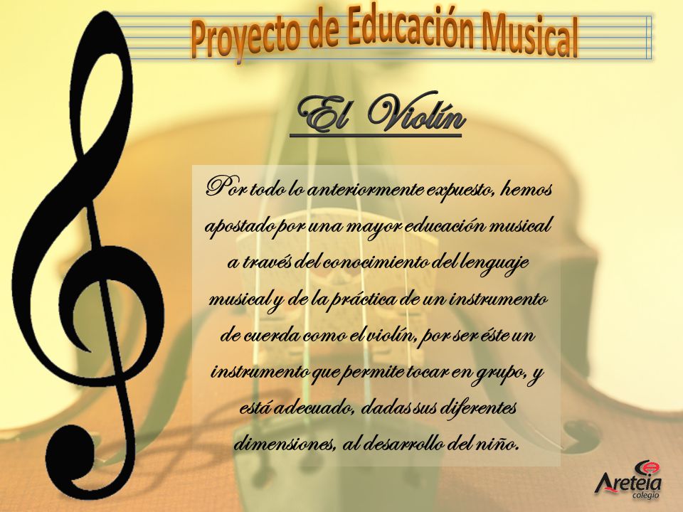 Proyecto de Educación Musical