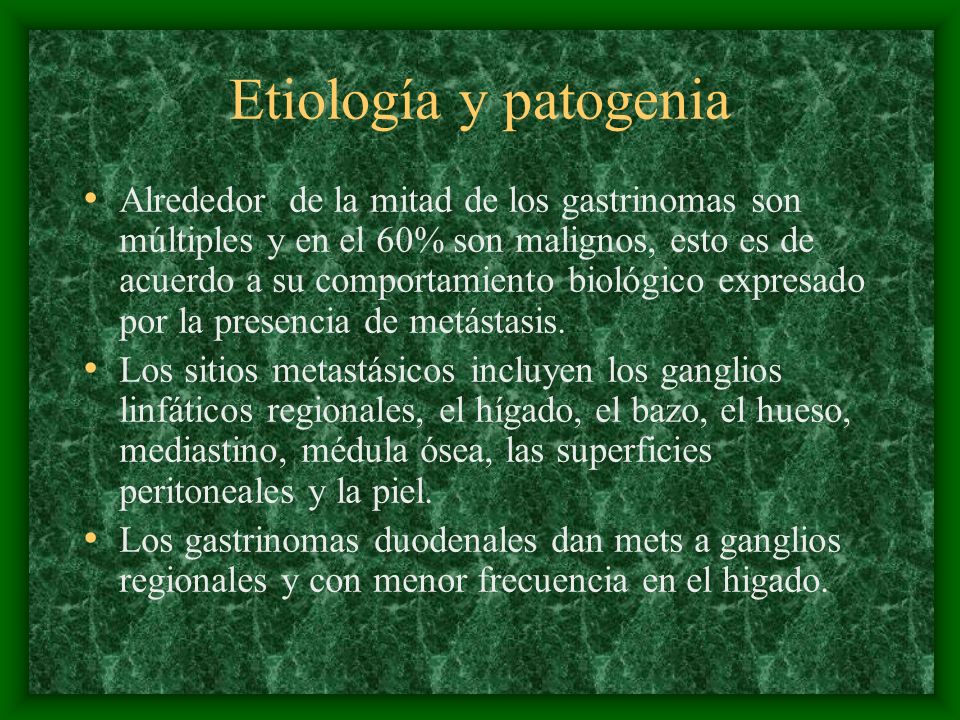 Etiología y patogenia