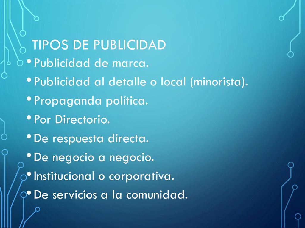 Tipos de Publicidad Publicidad de marca.