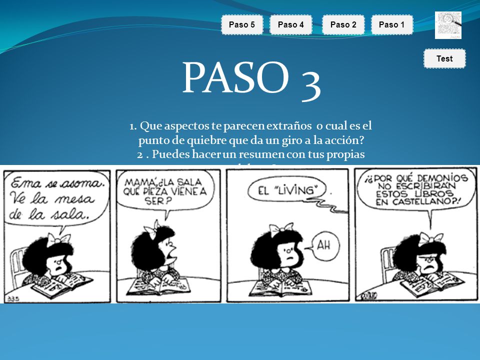 2 . Puedes hacer un resumen con tus propias palabras