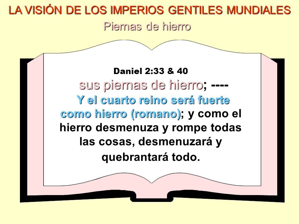 Piernas de hierro LA VISIÓN DE LOS IMPERIOS GENTILES MUNDIALES