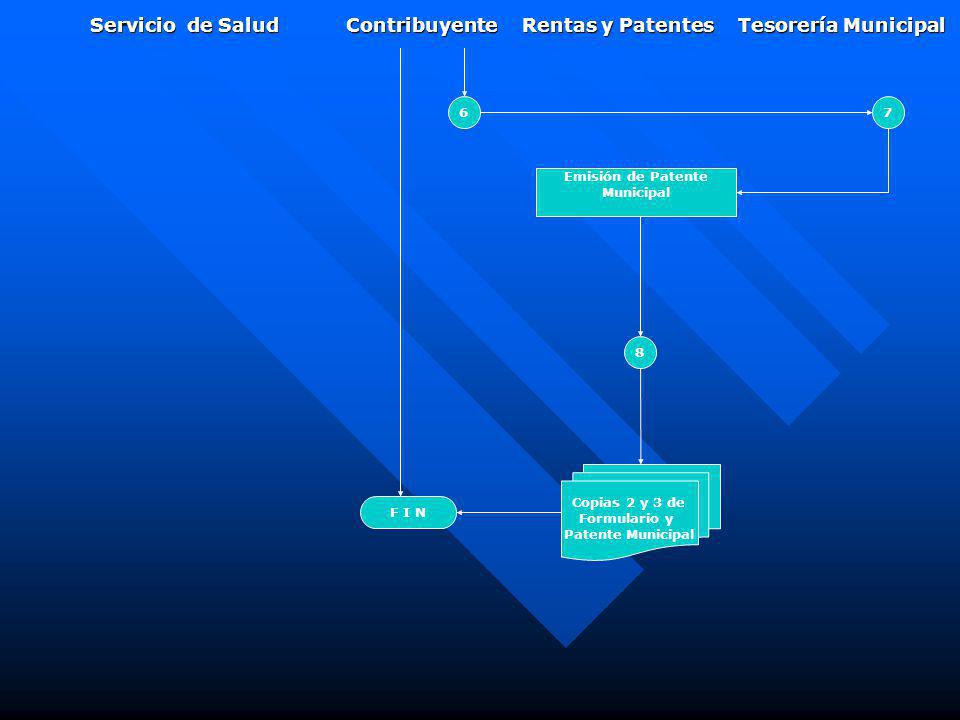 Servicio de Salud Contribuyente Rentas y Patentes Tesorería Municipal