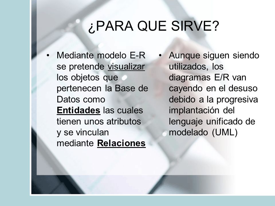 DIAGRAMAS ENTIDAD RELACIÓN - ppt descargar