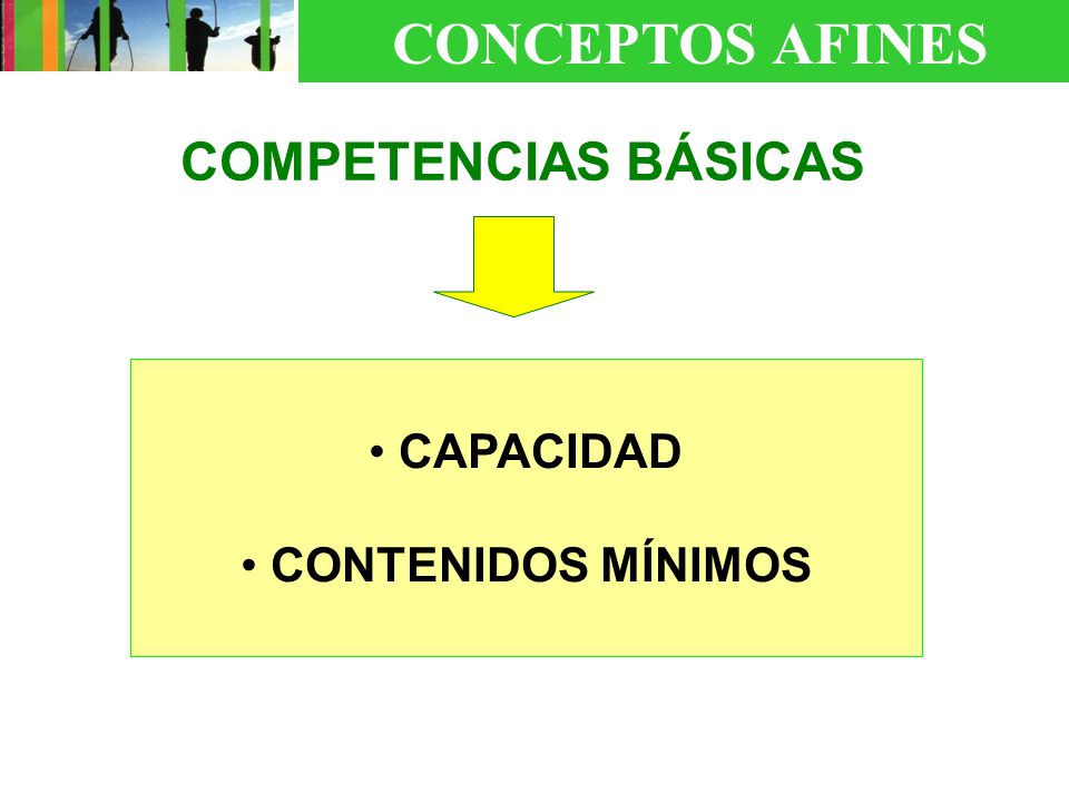 CONCEPTOS AFINES COMPETENCIAS BÁSICAS CAPACIDAD CONTENIDOS MÍNIMOS
