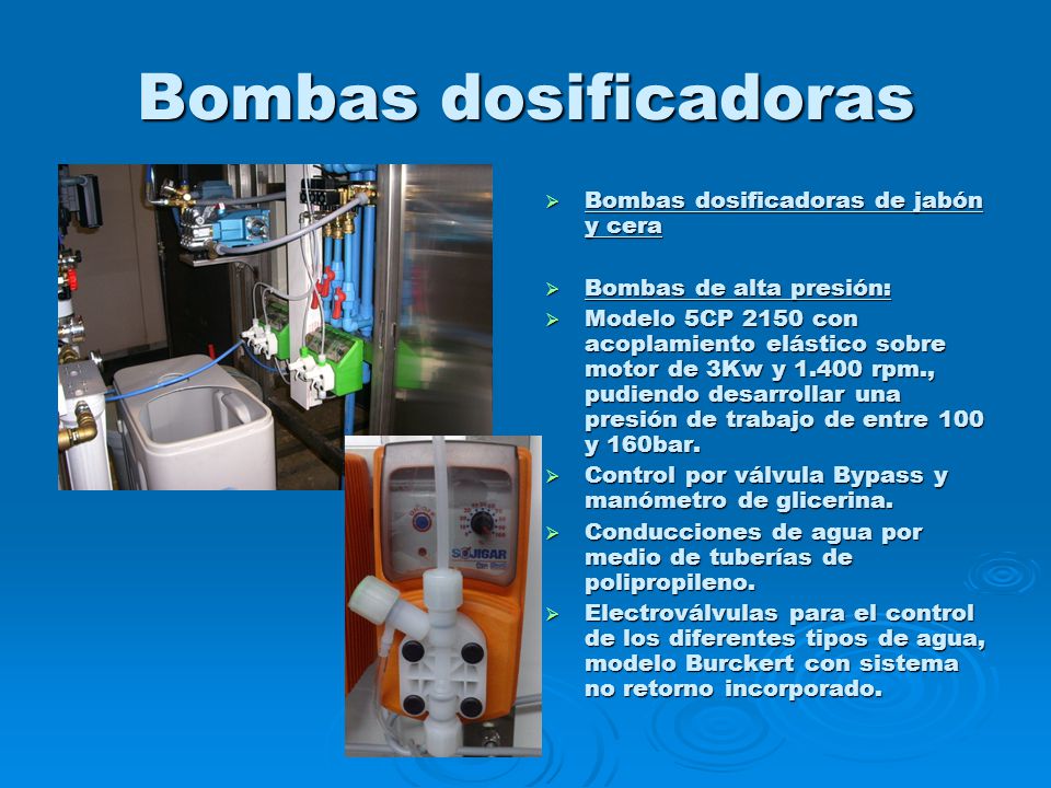 Bombas dosificadoras Bombas dosificadoras de jabón y cera