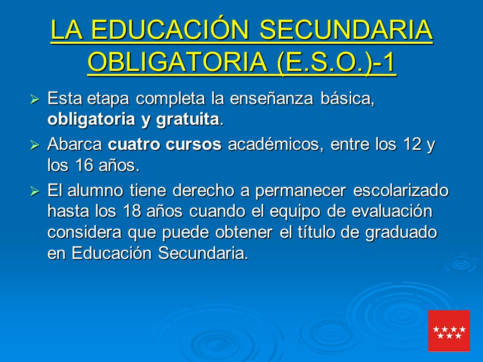 LA EDUCACIÓN SECUNDARIA OBLIGATORIA (E.S.O.)-1