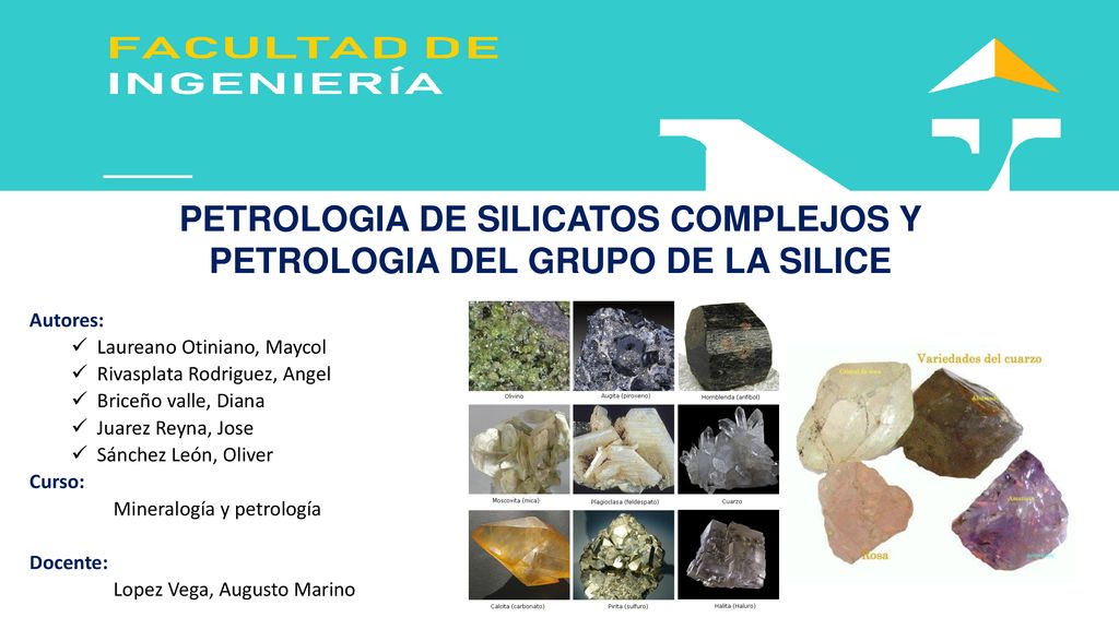 PETROLOGIA DE SILICATOS COMPLEJOS Y PETROLOGIA DEL GRUPO DE LA SILICE