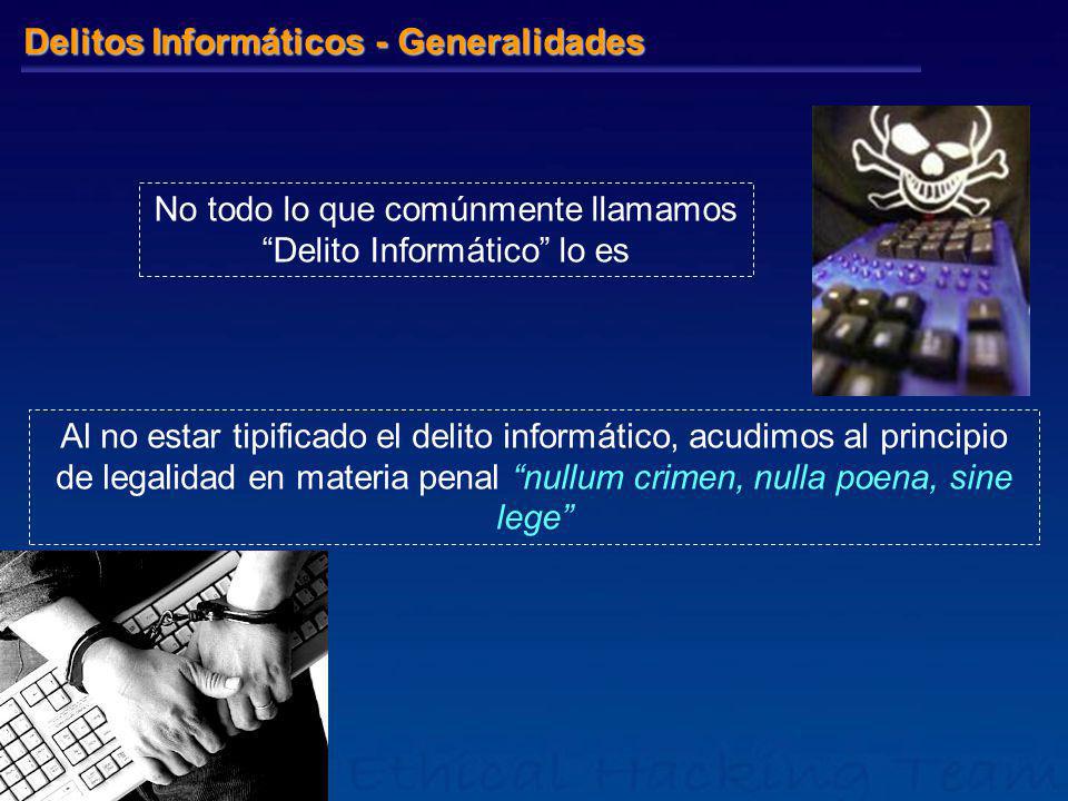 No todo lo que comúnmente llamamos Delito Informático lo es