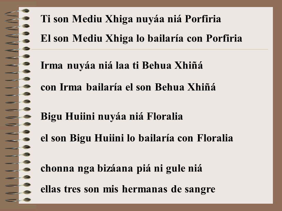 Ti son Mediu Xhiga nuyáa niá Porfiria